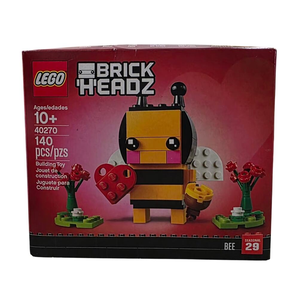 LEGO BrikHeadz Bumble Bee # 40270 Retired Brand New Valentine's Day